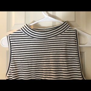 Universal Thread Stripe Mock-Neck Tank